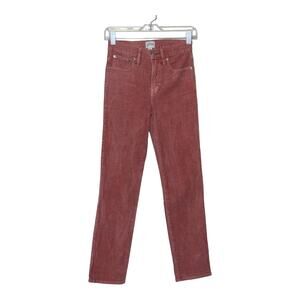 J.Crew blush pink corduroy vintage straights stretch jeans size 24- 0